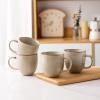 imageAmorArc 12oz Coffee Mugs Ceramic Coffee Mugs set of 6 for Man Woman Dad Mom Modern Coffee Mugs with handle for LatteCappuccinoMilkCocoa DishwasherampampMicrowave Safe Ceylon BlueCappuccino