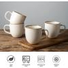imageAmorArc 12oz Coffee Mugs Ceramic Coffee Mugs set of 6 for Man Woman Dad Mom Modern Coffee Mugs with handle for LatteCappuccinoMilkCocoa DishwasherampampMicrowave Safe Ceylon BluePearl White