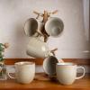 imageAmorArc 12oz Coffee Mugs Ceramic Coffee Mugs set of 6 for Man Woman Dad Mom Modern Coffee Mugs with handle for LatteCappuccinoMilkCocoa DishwasherampampMicrowave Safe Ceylon BlueCappuccino