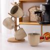 imageAmorArc 12oz Coffee Mugs Ceramic Coffee Mugs set of 6 for Man Woman Dad Mom Modern Coffee Mugs with handle for LatteCappuccinoMilkCocoa DishwasherampampMicrowave Safe Ceylon BlueLatte