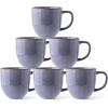 imageAmorArc 12oz Coffee Mugs Ceramic Coffee Mugs set of 6 for Man Woman Dad Mom Modern Coffee Mugs with handle for LatteCappuccinoMilkCocoa DishwasherampampMicrowave Safe Ceylon BlueGray
