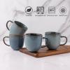 imageAmorArc 12oz Coffee Mugs Ceramic Coffee Mugs set of 6 for Man Woman Dad Mom Modern Coffee Mugs with handle for LatteCappuccinoMilkCocoa DishwasherampampMicrowave Safe Ceylon BlueOcean Blue
