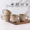 imageAmorArc 12oz Coffee Mugs Ceramic Coffee Mugs set of 6 for Man Woman Dad Mom Modern Coffee Mugs with handle for LatteCappuccinoMilkCocoa DishwasherampampMicrowave Safe Ceylon BlueLatte