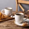 imageAmorArc 12oz Coffee Mugs Ceramic Coffee Mugs set of 6 for Man Woman Dad Mom Modern Coffee Mugs with handle for LatteCappuccinoMilkCocoa DishwasherampampMicrowave Safe Ceylon BluePearl White