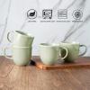 imageAmorArc 12oz Coffee Mugs Ceramic Coffee Mugs set of 6 for Man Woman Dad Mom Modern Coffee Mugs with handle for LatteCappuccinoMilkCocoa DishwasherampampMicrowave Safe Ceylon BlueOlive Green