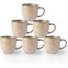 imageAmorArc 12oz Coffee Mugs Ceramic Coffee Mugs set of 6 for Man Woman Dad Mom Modern Coffee Mugs with handle for LatteCappuccinoMilkCocoa DishwasherampampMicrowave Safe Ceylon BlueLatte