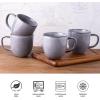 imageAmorArc 12oz Coffee Mugs Ceramic Coffee Mugs set of 6 for Man Woman Dad Mom Modern Coffee Mugs with handle for LatteCappuccinoMilkCocoa DishwasherampampMicrowave Safe Ceylon BlueGray