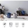 imageAmorArc 16oz Coffee Mugs Set of 6 Large Ceramic Coffee Mugs for Man Woman Dad Mom Modern Coffee Mugs with Handle for TeaLatteCappuccinoCocoa DishwasherampampMicrowave Safe Light BeigeMultiColor1