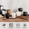 imageAmorArc 16oz Coffee Mugs Set of 6 Large Ceramic Coffee Mugs for Man Woman Dad Mom Modern Coffee Mugs with Handle for TeaLatteCappuccinoCocoa DishwasherampampMicrowave Safe Light BeigeLight Beige