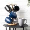 imageAmorArc 16oz Coffee Mugs Set of 6 Large Ceramic Coffee Mugs for Man Woman Dad Mom Modern Coffee Mugs with Handle for TeaLatteCappuccinoCocoa DishwasherampampMicrowave Safe Light BeigeMultiColor1
