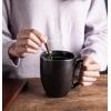imageAmorArc 16oz Coffee Mugs Set of 6 Large Ceramic Coffee Mugs for Man Woman Dad Mom Modern Coffee Mugs with Handle for TeaLatteCappuccinoCocoa DishwasherampampMicrowave Safe Light BeigeMatte Black