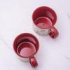 imageAmorArc 22 OZ Large Ceramic Coffee Mugs Set of 2 Oversized Mugs With Big Handle for Men Women Dad Mom Big Mug With Textured Dogs Cats Patterns for Office ampamp Home Microwave Safe 2 PcsBlackRed
