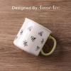 imageAmorArc 22 OZ Large Ceramic Coffee Mugs Set of 2 Oversized Mugs With Big Handle for Men Women Dad Mom Big Mug With Textured Dogs Cats Patterns for Office ampamp Home Microwave Safe 2 PcsBlackGreen
