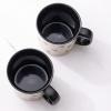 imageAmorArc 22 OZ Large Ceramic Coffee Mugs Set of 2 Oversized Mugs With Big Handle for Men Women Dad Mom Big Mug With Textured Dogs Cats Patterns for Office ampamp Home Microwave Safe 2 PcsBlackBlack