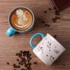 imageAmorArc 22 OZ Large Ceramic Coffee Mugs Set of 2 Oversized Mugs With Big Handle for Men Women Dad Mom Big Mug With Textured Dogs Cats Patterns for Office ampamp Home Microwave Safe 2 PcsBlackBlue