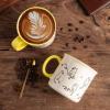 imageAmorArc 22 OZ Large Ceramic Coffee Mugs Set of 2 Oversized Mugs With Big Handle for Men Women Dad Mom Big Mug With Textured Dogs Cats Patterns for Office ampamp Home Microwave Safe 2 PcsBlackYellow
