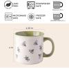 imageAmorArc 22 OZ Large Ceramic Coffee Mugs Set of 2 Oversized Mugs With Big Handle for Men Women Dad Mom Big Mug With Textured Dogs Cats Patterns for Office ampamp Home Microwave Safe 2 PcsBlackGreen