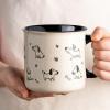 imageAmorArc 22 OZ Large Ceramic Coffee Mugs Set of 2 Oversized Mugs With Big Handle for Men Women Dad Mom Big Mug With Textured Dogs Cats Patterns for Office ampamp Home Microwave Safe 2 PcsBlackBlack