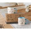imageAmorArc 22 OZ Large Ceramic Coffee Mugs Set of 2 Oversized Mugs With Big Handle for Men Women Dad Mom Big Mug With Textured Dogs Cats Patterns for Office ampamp Home Microwave Safe 2 PcsBlackBlue