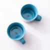 imageAmorArc 22 OZ Large Ceramic Coffee Mugs Set of 2 Oversized Mugs With Big Handle for Men Women Dad Mom Big Mug With Textured Dogs Cats Patterns for Office ampamp Home Microwave Safe 2 PcsBlackBlue