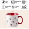 imageAmorArc 22 OZ Large Ceramic Coffee Mugs Set of 2 Oversized Mugs With Big Handle for Men Women Dad Mom Big Mug With Textured Dogs Cats Patterns for Office ampamp Home Microwave Safe 2 PcsBlackRed