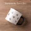 imageAmorArc 22 OZ Large Ceramic Coffee Mugs Set of 2 Oversized Mugs With Big Handle for Men Women Dad Mom Big Mug With Textured Dogs Cats Patterns for Office ampamp Home Microwave Safe 2 PcsBlackBlack