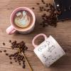 imageAmorArc 22 OZ Large Ceramic Coffee Mugs Set of 2 Oversized Mugs With Big Handle for Men Women Dad Mom Big Mug With Textured Dogs Cats Patterns for Office ampamp Home Microwave Safe 2 PcsBlackPink