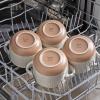 imageAmorArc 24 Ounces Soup Bowls with Large Handles and Lids Stoneware Bowls Set of 4 for SoupStew Noodle Ceramic Kitchen Bowls With Embossed Patterns MicrowaveampampDishwasher Safe Light BeigeLight Beige