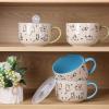 imageAmorArc 32 Ounces Ceramic Soup Mugs with Lids and Handle Stoneware Bowls Cup Set of 2 for Soup Stew Noodle Beautiful Mug Bowls With Lovely DogCat Patterns MicrowaveampampDishwasher Safe OliveOlive