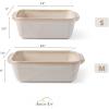 imageAmorArc Ceramic Baking Dish Set with Handles For Casserole 2 Pack Rectangular Casserole Dishes Lasagna Pans for Cooking Kitchen Dinner Pans for Oven Deep Pans