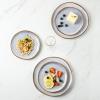 imageAmorArc Ceramic Dinner Plates Set of 6 105 Inch Handmade Reactive Glaze Stoneware Plates Large Rustic Shape Dinnerware Dish Set for Kitchen Microwave ampamp Dishwasher Safe Scratch Resistant  BlueReactive Blue