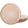 imageAmorArc Ceramic Dinner Plates Set of 6 105 Inch Handmade Reactive Glaze Stoneware Plates Large Rustic Shape Dinnerware Dish Set for Kitchen Microwave ampamp Dishwasher Safe Scratch Resistant  BlueLatte