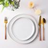 imageAmorArc Ceramic Dinner Plates Set of 6 105 Inch Handmade Reactive Glaze Stoneware Plates Large Rustic Shape Dinnerware Dish Set for Kitchen Microwave ampamp Dishwasher Safe Scratch Resistant  BlueReactive Color