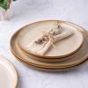 imageAmorArc Ceramic Dinner Plates Set of 6 105 Inch Handmade Reactive Glaze Stoneware Plates Large Rustic Shape Dinnerware Dish Set for Kitchen Microwave ampamp Dishwasher Safe Scratch Resistant  BlueLatte