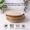 imageAmorArc Ceramic Dinner Plates Set of 6 105 Inch Handmade Reactive Glaze Stoneware Plates Large Rustic Shape Dinnerware Dish Set for Kitchen Microwave ampamp Dishwasher Safe Scratch Resistant  BlueLatte