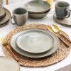 imageAmorArc Ceramic Dinner Plates Set of 6 105 Inch Handmade Reactive Glaze Stoneware Plates Large Rustic Shape Dinnerware Dish Set for Kitchen Microwave ampamp Dishwasher Safe Scratch Resistant  BlueReactive Glaze