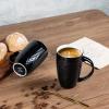 imageAmorArc Extra Large Coffee Mugs Set of 6 20oz Ceramic Tall Coffee Mugs Set with Textured Geometric Patterns for CoffeeTeaBeerHot Cocoa Dishwasher ampamp Microwave SafeBeigeBlack