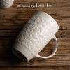 imageAmorArc Extra Large Coffee Mugs Set of 6 20oz Ceramic Tall Coffee Mugs Set with Textured Geometric Patterns for CoffeeTeaBeerHot Cocoa Dishwasher ampamp Microwave SafeBeigeBurgundyBeige