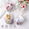 imageAmorArc Porcelain Tea Mug with Infuser and Lids 18 Oz Large Cup Strainer with Bag Holder for Loose Leaf Tea Steeping Coffee Mug for Housewarming Wedding Birthday GiftAnemone