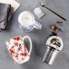 imageAmorArc Porcelain Tea Mug with Infuser and Lids 18 Oz Large Cup Strainer with Bag Holder for Loose Leaf Tea Steeping Coffee Mug for Housewarming Wedding Birthday GiftSakura