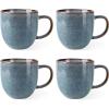 imageAmorArc 12oz Coffee Mugs Ceramic Coffee Mugs set of 6 for Man Woman Dad Mom Modern Coffee Mugs with handle for LatteCappuccinoMilkCocoa DishwasherampampMicrowave Safe Ceylon BlueOcean Blue