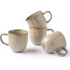 imageAmorArc 12oz Coffee Mugs Ceramic Coffee Mugs set of 6 for Man Woman Dad Mom Modern Coffee Mugs with handle for LatteCappuccinoMilkCocoa DishwasherampampMicrowave Safe Ceylon BlueLatte