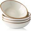 imageAmorArc Ceramic Cereal Bowls Set of 6 24 oz Handmade Stoneware Bowls Set for Cereal Soup Salad Bread Stylish Kitchen Bowls for Meal Dishwasher ampamp Microwave Safe ReactivePearl WhitePearl White