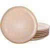imageAmorArc Ceramic Dinner Plates Set of 6 105 Inch Handmade Reactive Glaze Stoneware Plates Large Rustic Shape Dinnerware Dish Set for Kitchen Microwave ampamp Dishwasher Safe Scratch Resistant  BlueLatte