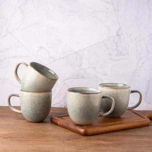 imageAmorArc 12oz Coffee Mugs Ceramic Coffee Mugs set of 6 for Man Woman Dad Mom Modern Coffee Mugs with handle for LatteCappuccinoMilkCocoa DishwasherampampMicrowave Safe Ceylon BlueReactive Glaze