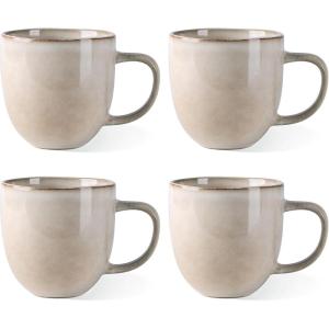 imageAmorArc 12oz Coffee Mugs Ceramic Coffee Mugs set of 6 for Man Woman Dad Mom Modern Coffee Mugs with handle for LatteCappuccinoMilkCocoa DishwasherampampMicrowave Safe Ceylon BlueCappuccino