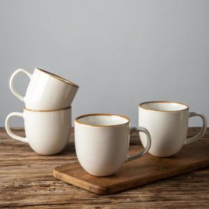 imageAmorArc 12oz Coffee Mugs Ceramic Coffee Mugs set of 6 for Man Woman Dad Mom Modern Coffee Mugs with handle for LatteCappuccinoMilkCocoa DishwasherampampMicrowave Safe Ceylon BluePearl White
