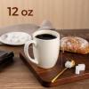 imageAmorArc 12 OZ Coffee Mugs Matte Coffee Cups with Large Handle for Man Woman Ceramic Coffee Mugs Set of 12 for LatteCappuccinoCocoaMilk Dishwasher ampamp Microwave SafeLight Beige