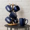imageAmorArc 12 OZ Coffee Mugs Matte Coffee Cups with Large Handle for Man Woman Ceramic Coffee Mugs Set of 12 for LatteCappuccinoCocoaMilk Dishwasher ampamp Microwave SafeMatte Blue