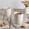 imageAmorArc 12 OZ Coffee Mugs Matte Coffee Cups with Large Handle for Man Woman Ceramic Coffee Mugs Set of 12 for LatteCappuccinoCocoaMilk Dishwasher ampamp Microwave SafeLight Beige